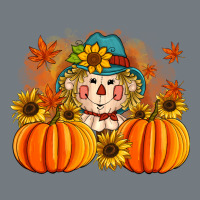 Fall Scarecrow With Pumpkins Heavyweight Sweatshirt | Teevron
