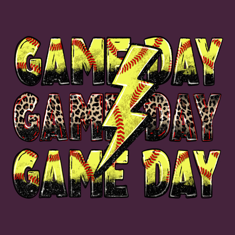 Game Day Game Day Softball Lightning Bolt Premium Tee by Zillion Design Studio | Teevron