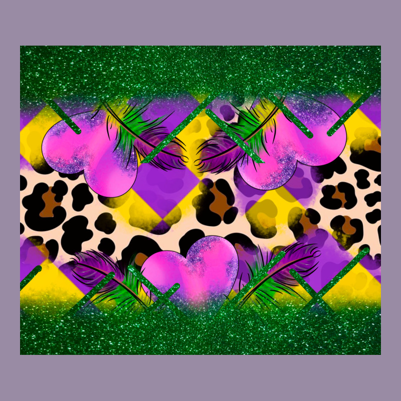 Mardi Gras Leopard And Heart Classic Tee by AdoDesignShop | Teevron