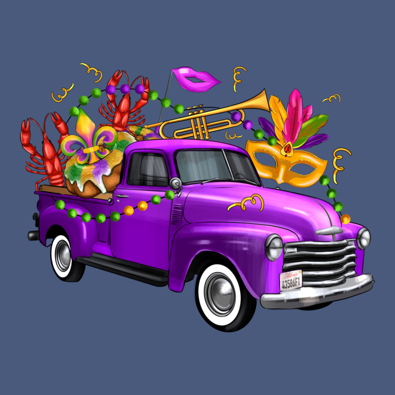 Mardi Gras Truck King's Cake Vintage Hoodie by FaDigitalArtStudio | Teevron