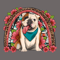 English Bulldog Floral Rainbow Classic Tee | Teevron