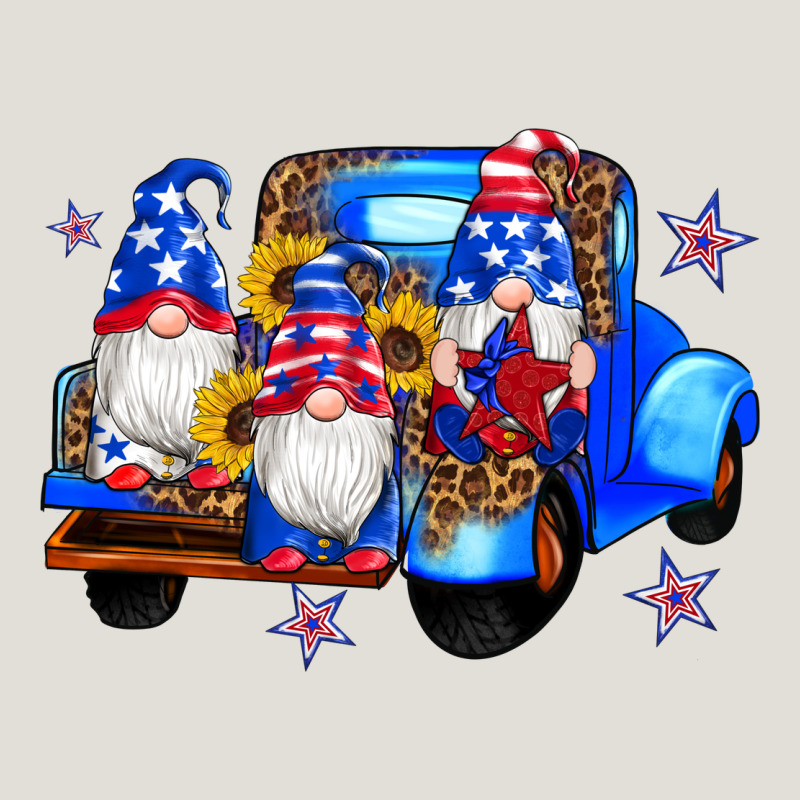 American Flag Gnomes Truck Sunflowers Star Leopard Heavy Core Tee by Artiststas | Teevron