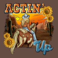 Actinup With Cowgirl Long Sleeve Tee | Teevron