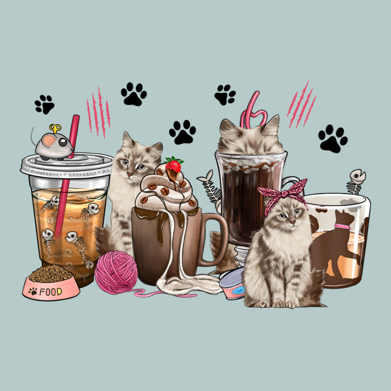 Siberian Cat Coffee Cups Heavy Core Tee by texasbilliewilder | Teevron