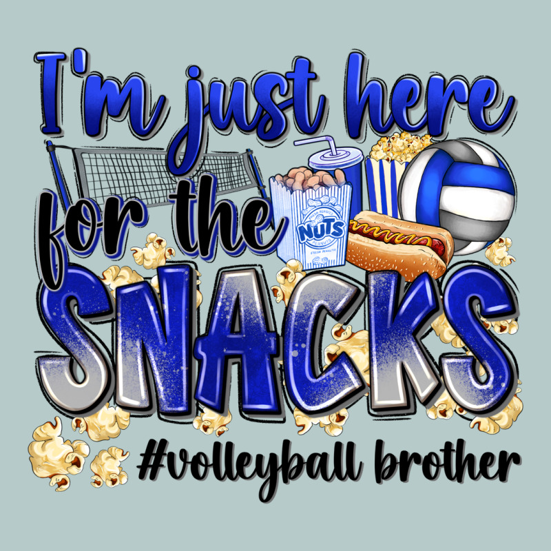 Im Just Here For The Snacks Volleyball Brother Heavy Core Tee by Zillion Design Studio | Teevron