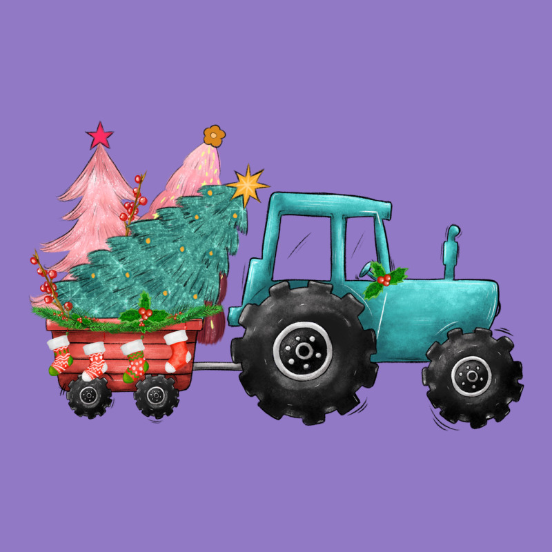 Christmas Tree Tractor Urban Hoodie by CowGirlArtShop | Teevron