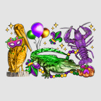 Mardi Gras Pelican Alligator And Crawfish Premium Sweatshirt | Teevron