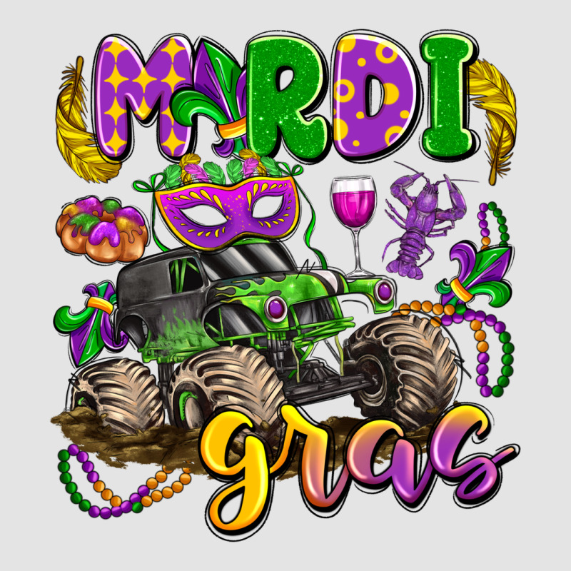 Mardi Gras Monster Truck Premium Sweatshirt by LillyAllenDesigns | Teevron