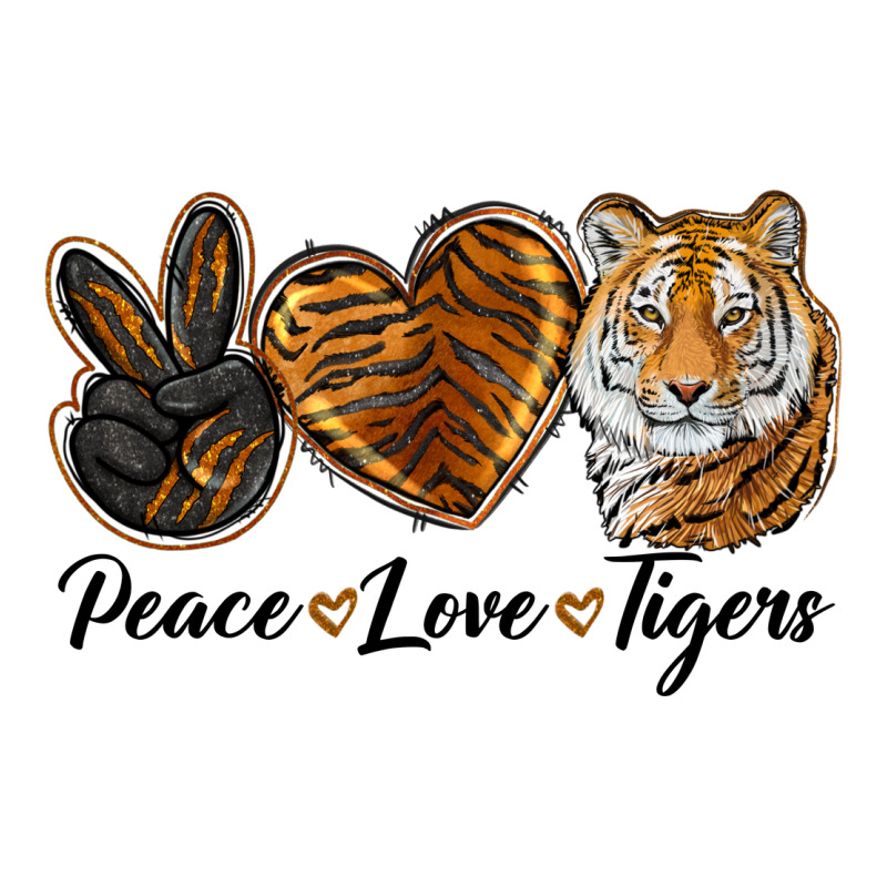Peace Love Tigers Long Sleeve Tee by LillyAllenDesigns | Teevron