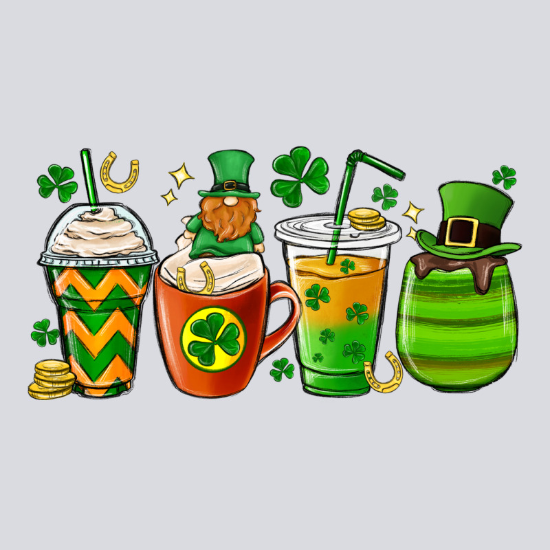 St. Patricks Day Coffee Cups Zipper Hoodie by MaliasSmallBusiness | Teevron