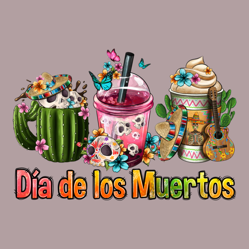 Mexican Día De Los Muertos Coffee Cups Vintage Hoodie by FaDigitalArtStudio | Teevron