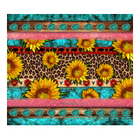western sunflowers turquoise | Teevron