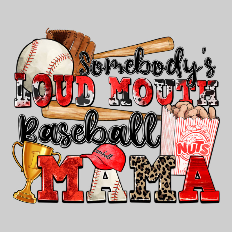 Somebody's Loud Mouth Baseball Mama Premium Tee by Zillion Design Studio | Teevron