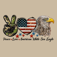 Peace Love American White Sea Eagle Long Sleeve Tee | Teevron