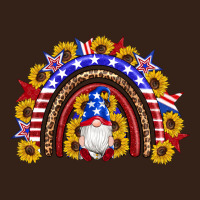 American Flag Gnomes Sunflowers Rainbow Heavy Core Tee | Teevron