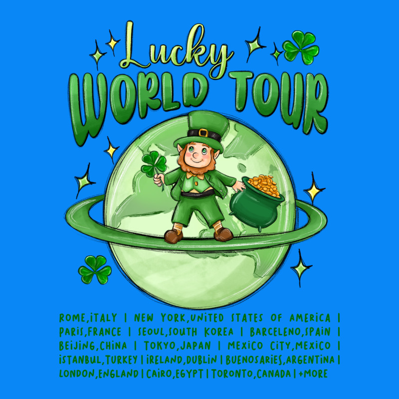Lucky World Tour St. Patricks Day Zipper Hoodie by MaliasSmallBusiness | Teevron