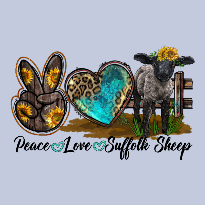 Peace Love Suffolk Sheep Long Sleeve Tee by LillyAllenDesigns | Teevron