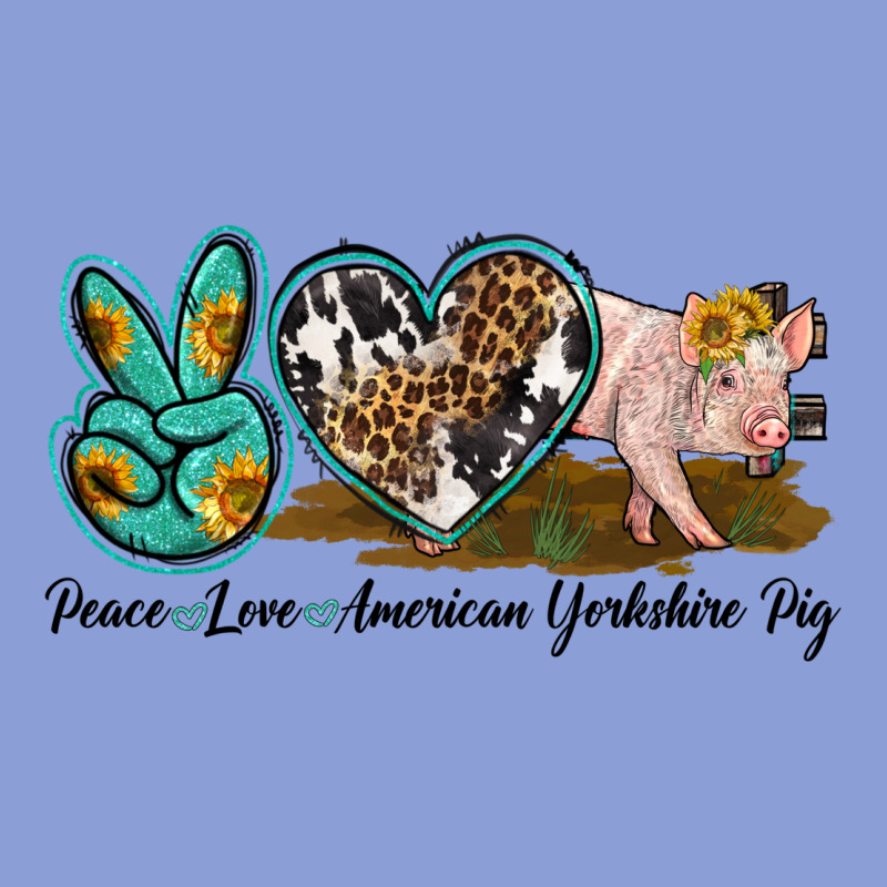 Peace Love Yorkshire Pig Long Sleeve Tee by LillyAllenDesigns | Teevron