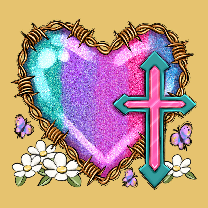 Easter Cross Heart La Premium Sweatshirt by LillyAllenDesigns | Teevron