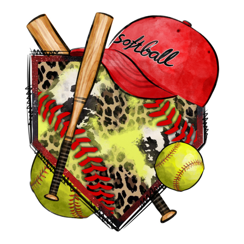 Softball Home Plate Premium Tee by Zillion Design Studio | Teevron