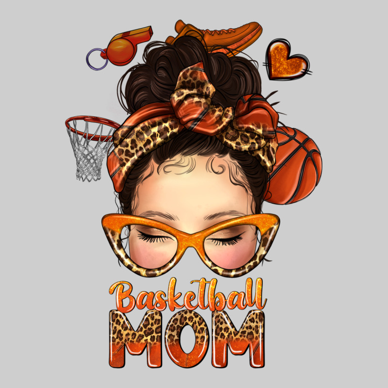 Basketball Messy Bun Mom Premium Tee by texasbilliewilder | Teevron