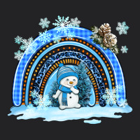 Winter   Rainbow And Snowman Vintage Tee | Teevron
