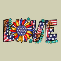 Love Sunflower Usa Flag Leopard Heavy Core Tee | Teevron