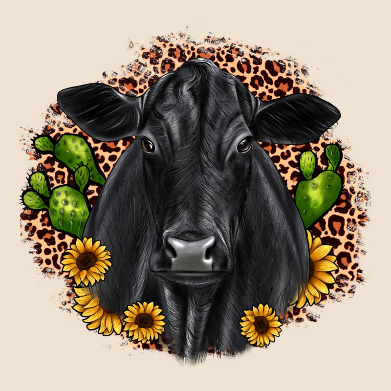 Black Angus Cactus Sunflower Urban Heavy Tee by JahusDesignShop | Teevron