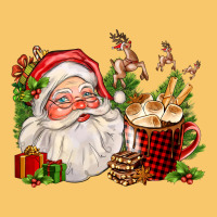 Santa And Hot Cocoa Cup Vintage Hoodie | Teevron
