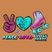 Peace Love Roller Skate Heavyweight Hoodie | Teevron