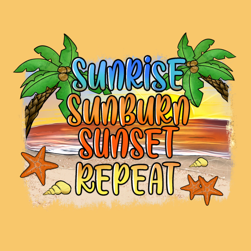 Sunrise Sunburn Sunset Repeat2 Vintage Hoodie by JahusDesignShop | Teevron