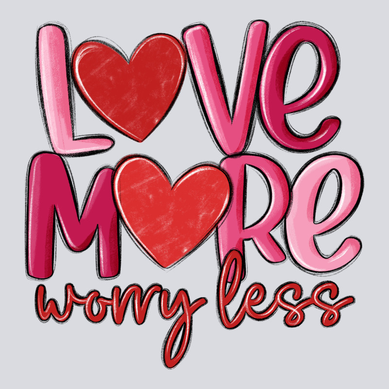 Love More Worry Less Zipper Hoodie by MaliasSmallBusiness | Teevron