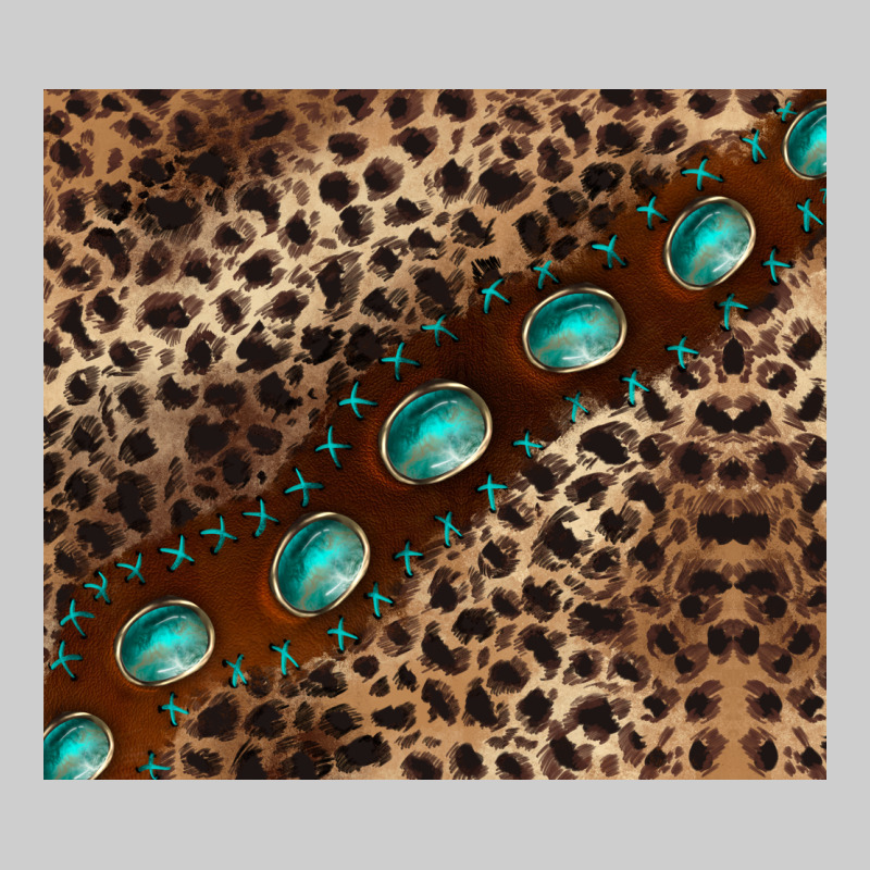 Leopard Gemstone Leather Premium Tee by BarkalooDesign | Teevron