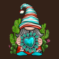 Western Gnome With Turquoise Gemstone Heavy Core Tee | Teevron