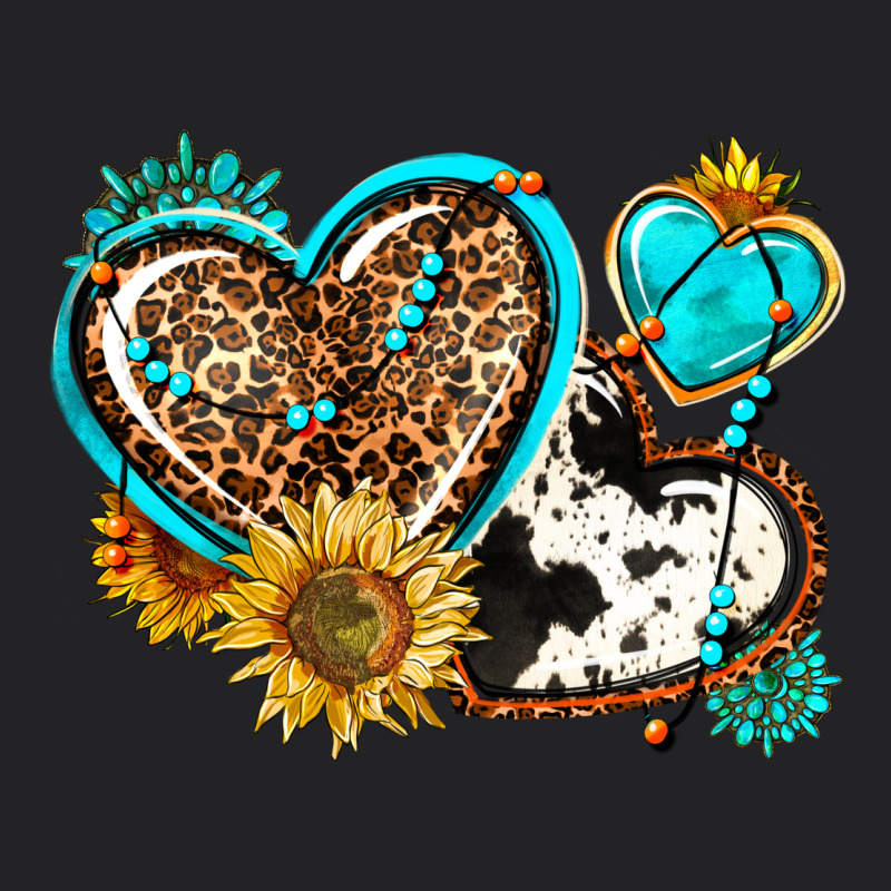 Western Leopard Pride  Hearts Vintage Tee by AdoDesignShop | Teevron