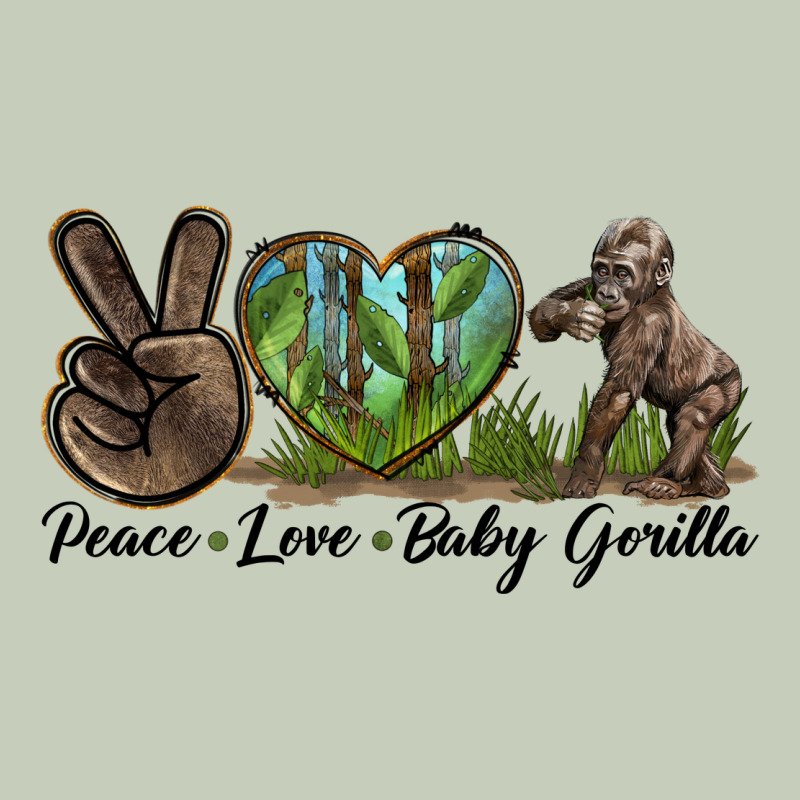 Peace Love Baby Gorilla Long Sleeve Tee by LillyAllenDesigns | Teevron