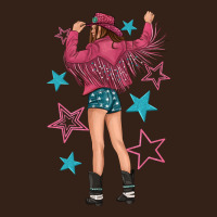 Western Pink With Stars And Cowgirl Heavy Core Tee | Teevron