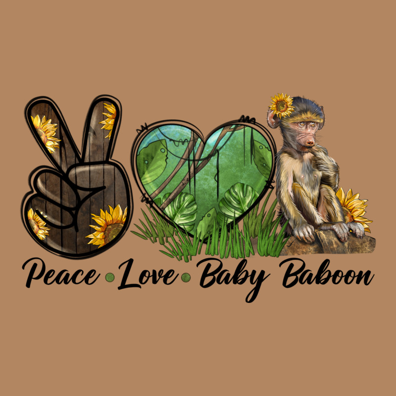Peace Love Baby Baboon Long Sleeve Tee by LillyAllenDesigns | Teevron