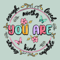 You Are Enough Zipper Hoodie | Teevron