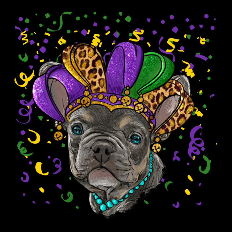 Mardi Gras French Bulldog Premium Tee by RanaPortraitStore | Teevron