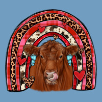 Valentines Red Angus Rainbow Urban Heavy Tee | Teevron