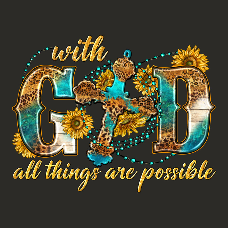 With God All Things Are Possible With Cross Heavy Core Tee by texasbilliewilder | Teevron