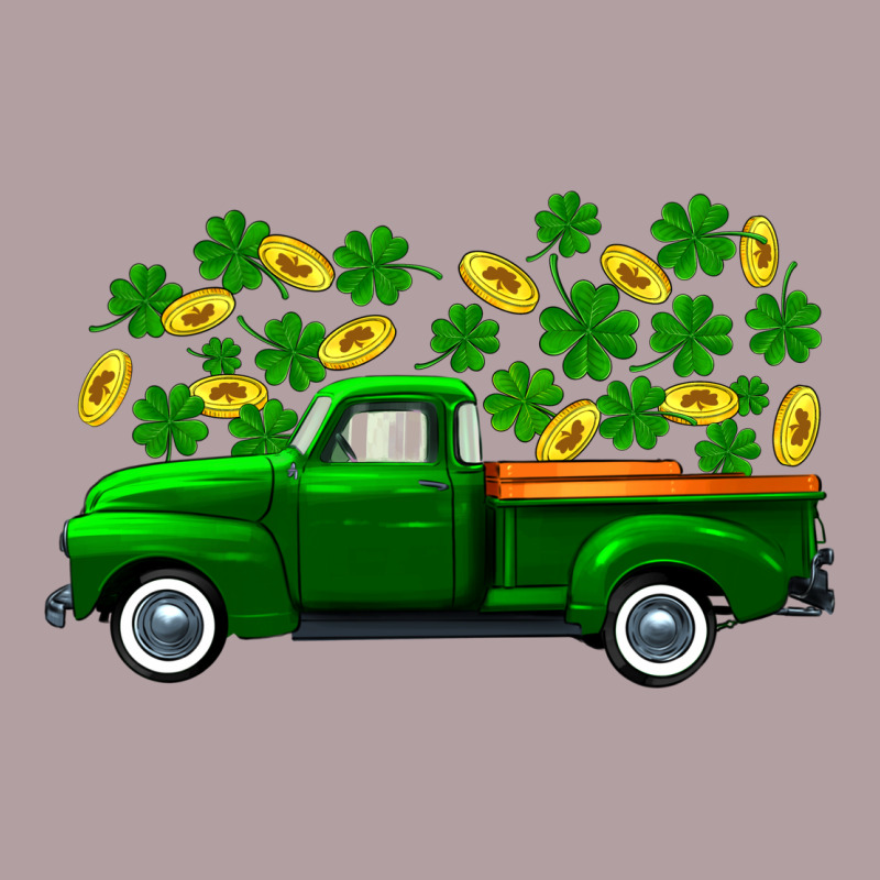 St Patricks Shamrock Gold Truck Vintage Hoodie by FaDigitalArtStudio | Teevron