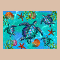 Turtle Seashells Starfish Urban Heavy Tee | Teevron