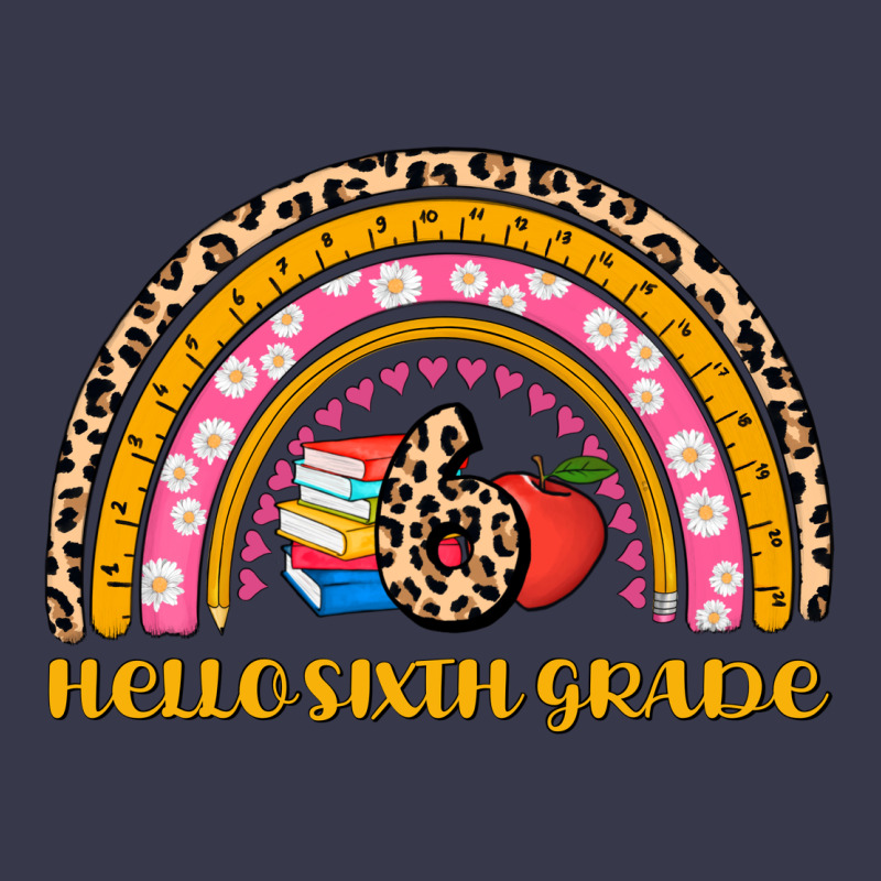 Back To School Rainbow Hello Sixth Grade Long Sleeve Tee by AdoDesignShop | Teevron