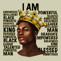 Afro Man Black King I Am Heavy Core Tee | Teevron