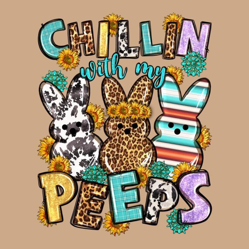 Chillin With My Peeps Easter Vintage Hoodie by OliviaCreatesArt | Teevron