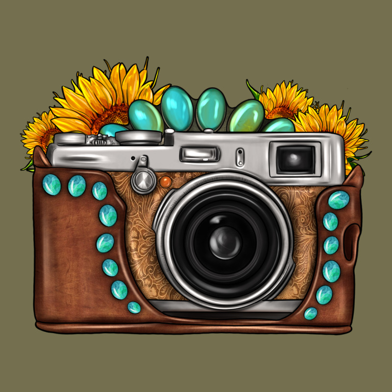 Sunflower Gemstone Vintage Camera Vintage Hoodie by FaDigitalArtStudio | Teevron
