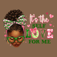 Sorority Colors It's The Self Love For Me Afro Wom Premium Tee | Teevron