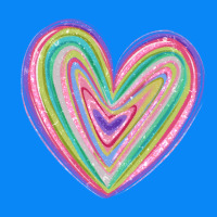 Valentine's Day Colorful Heart Zipper Hoodie | Teevron
